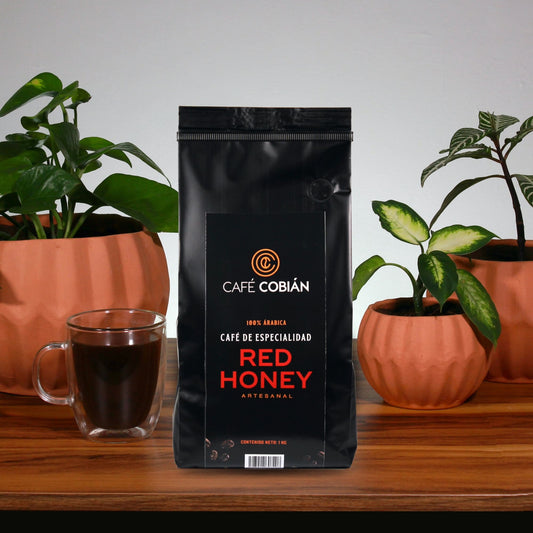 Café Honey Rojo variedad Colombia Región Córdoba